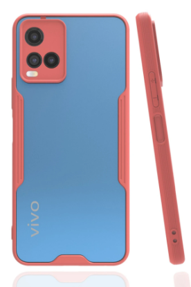 Newface Vivo Y21S Kılıf Platin Silikon - Pembe resmi