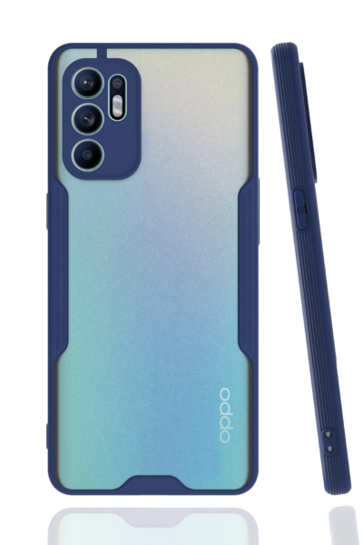 Newface Oppo Reno 6 Kılıf Platin Silikon - Lacivert resmi
