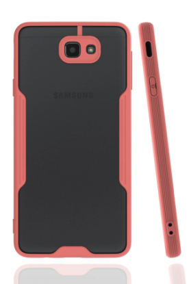 Newface Samsung Galaxy J7 Prime Kılıf Platin Silikon - Pembe resmi