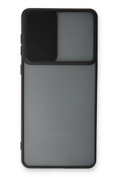 Newface Samsung Galaxy A33 5G Kılıf Palm Buzlu Kamera Sürgülü Silikon - Siyah resmi