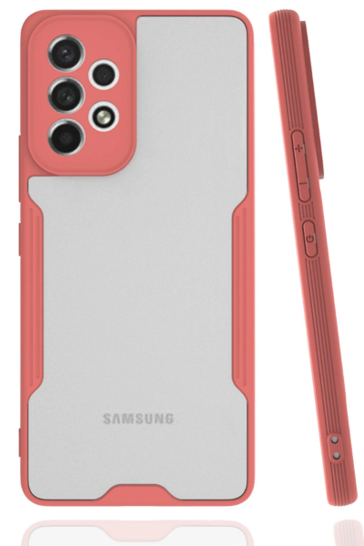 Newface Samsung Galaxy A33 5G Kılıf Platin Silikon - Pembe resmi