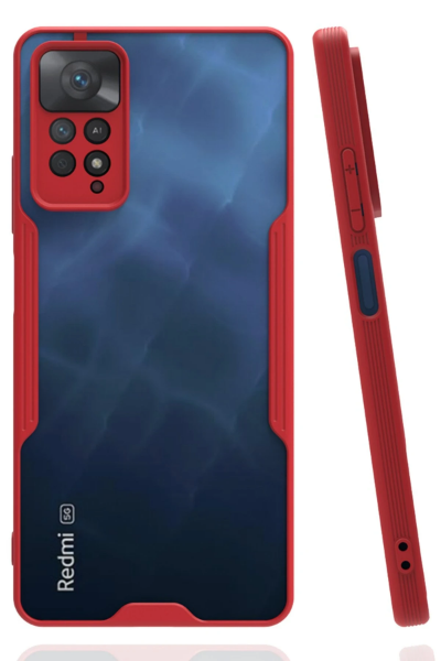 Newface Xiaomi Redmi Note 11 Pro Kılıf Platin Silikon - Kırmızı resmi