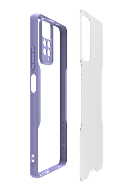 Newface Xiaomi Redmi Note 11 Pro Kılıf Platin Silikon - Lacivert resmi