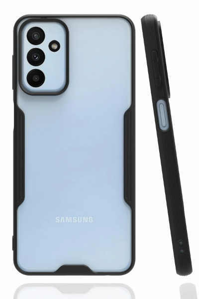 Newface Samsung Galaxy M23 Kılıf Platin Silikon - Siyah resmi