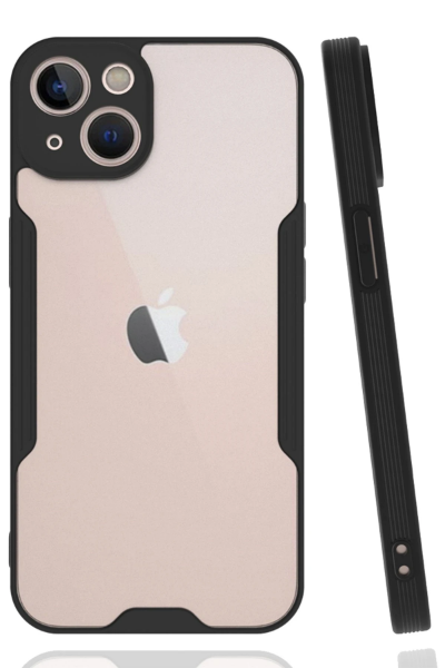 Newface iPhone 14 Kılıf Platin Silikon - Siyah resmi