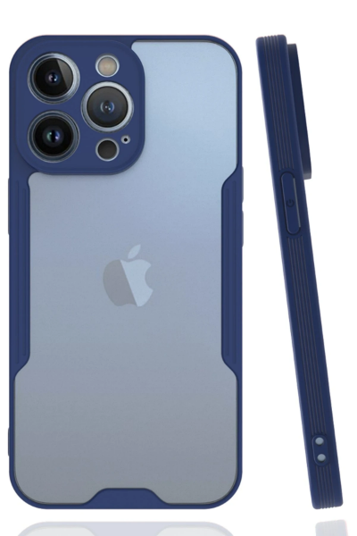 Newface iPhone 14 Pro Kılıf Platin Silikon - Lacivert resmi
