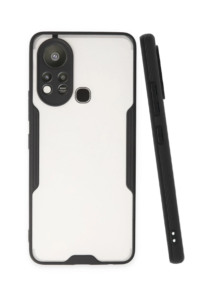 Newface İnfinix Hot 11s Kılıf Platin Silikon - Siyah resmi