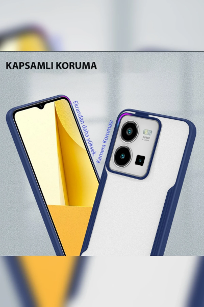 Newface Vivo Y35 Kılıf Platin Silikon - Yeşil resmi