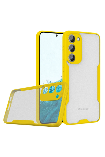 Newface Samsung Galaxy S23 Plus Kılıf Platin Silikon - Sarı resmi