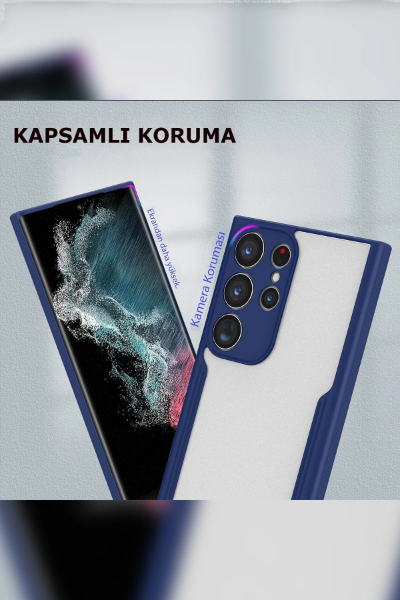 Newface Samsung Galaxy S23 Ultra Kılıf Platin Silikon - Kırmızı resmi