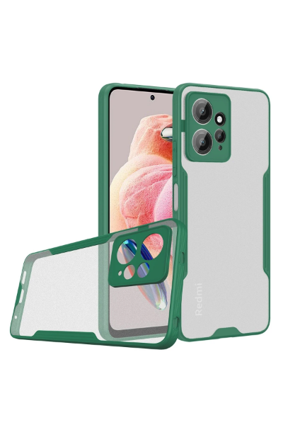 Newface Xiaomi Redmi Note 12 4G Kılıf Platin Silikon - Yeşil resmi