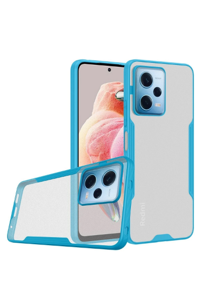 Newface Xiaomi Redmi Note 12 5G Kılıf Platin Silikon - Mavi resmi