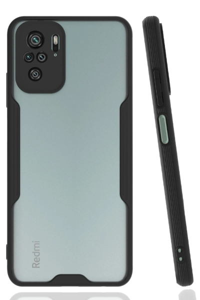 Newface Xiaomi Redmi Note 10 Kılıf Platin Silikon - Siyah resmi