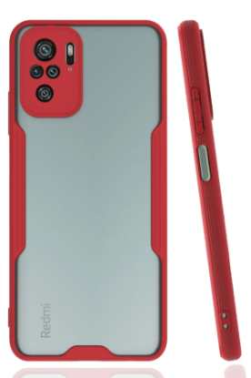 Newface Xiaomi Redmi Note 10 Kılıf Platin Silikon - Kırmızı resmi