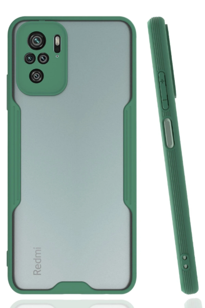 Newface Xiaomi Redmi Note 10 Kılıf Platin Silikon - Yeşil resmi