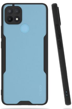 Newface Oppo A15 Kılıf Platin Silikon - Siyah resmi