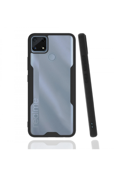 Newface Realme C25 Kılıf Platin Silikon - Siyah resmi