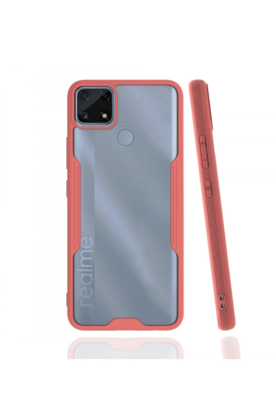 Newface Realme C25 Kılıf Platin Silikon - Pembe resmi