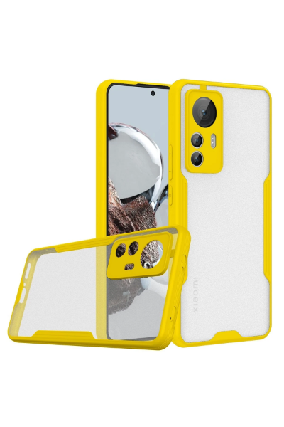Newface Xiaomi Mi 12T Kılıf Platin Silikon - Sarı resmi