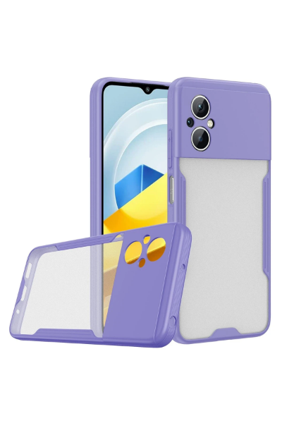 Newface Xiaomi Poco M5 Kılıf Platin Silikon - Lila resmi