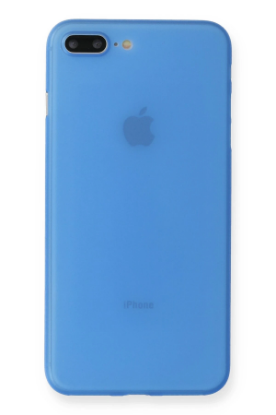 Newface iPhone 7 Plus Kılıf PP Ultra İnce Kapak - Mavi resmi