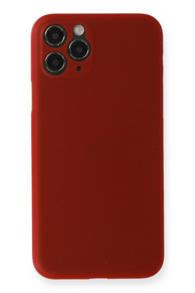 Newface iPhone 11 Pro Max Kılıf PP Ultra İnce Kapak - Kırmızı resmi