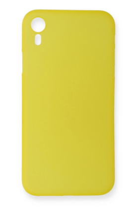 Newface iPhone XR Kılıf PP Ultra İnce Kapak - Sarı resmi