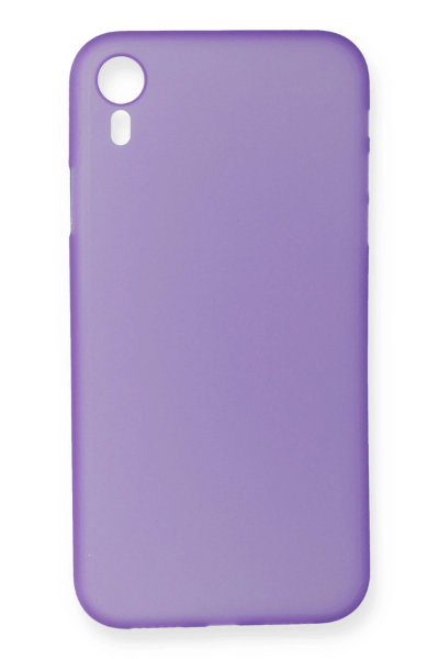 Newface iPhone XR Kılıf PP Ultra İnce Kapak - Mor resmi