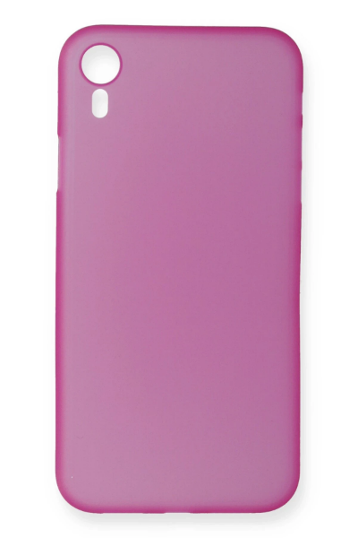 Newface iPhone XR Kılıf PP Ultra İnce Kapak - Pembe resmi