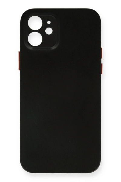 Newface iPhone 12 Kılıf PP Ultra İnce Kapak - Siyah resmi