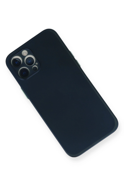 Newface iPhone 12 Pro Kılıf PP Ultra İnce Kapak - Mavi resmi