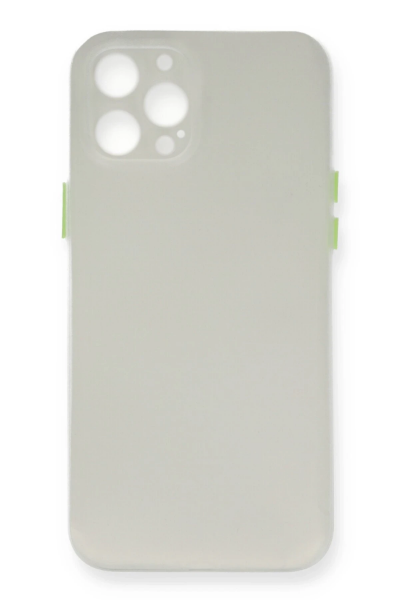 Newface iPhone 12 Pro Max Kılıf PP Ultra İnce Kapak - Beyaz resmi