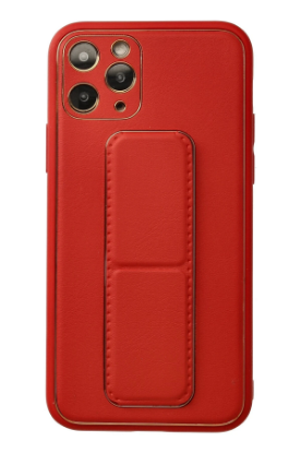 Newface iPhone 11 Pro Kılıf Coco Deri Standlı Kapak - Kırmızı resmi