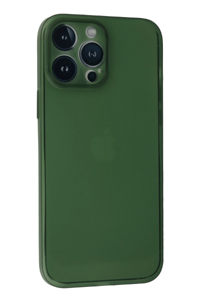 Newface iPhone 13 Pro Kılıf PP Ultra İnce Kapak - Yeşil resmi