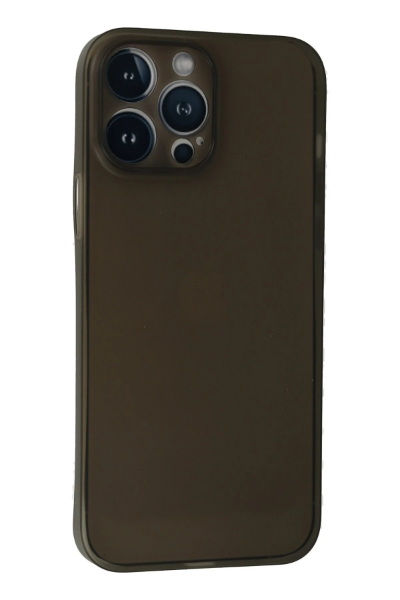 Newface iPhone 13 Pro Kılıf PP Ultra İnce Kapak - Gri resmi