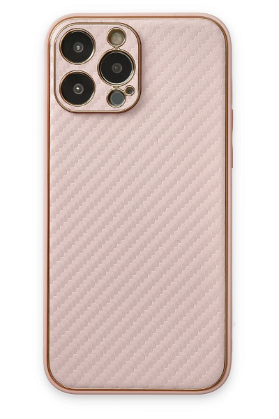Newface iPhone 13 Pro Kılıf Coco Karbon Silikon - Pembe resmi