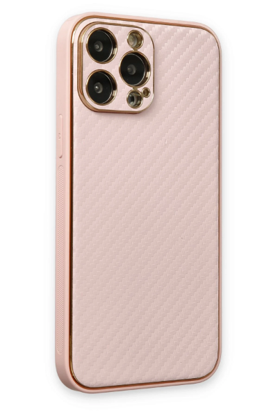 Newface iPhone 13 Pro Kılıf Coco Karbon Silikon - Pembe resmi