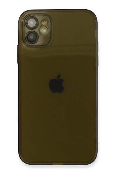 Newface iPhone 12 Kılıf Fly Lens Silikon - Siyah resmi