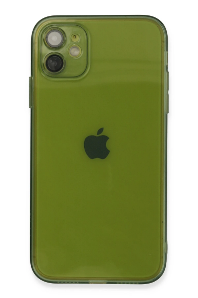 Newface iPhone 12 Kılıf Fly Lens Silikon - Yeşil resmi