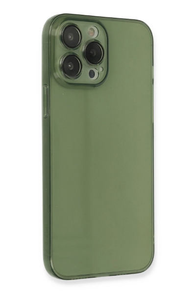 Newface iPhone 13 Pro Kılıf Fly Lens Silikon - Yeşil resmi