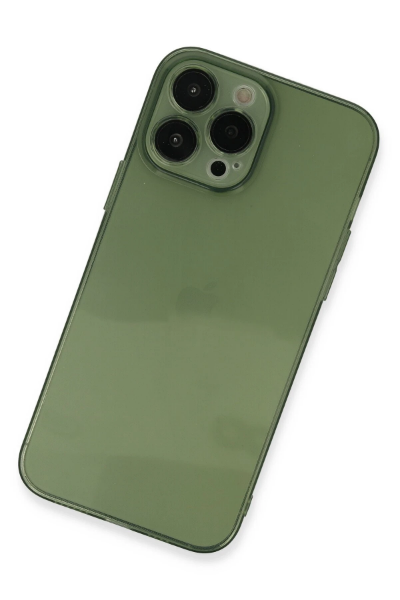 Newface iPhone 13 Pro Kılıf Fly Lens Silikon - Yeşil resmi
