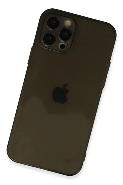 Newface iPhone 12 Pro Max Kılıf Fly Lens Silikon - Siyah resmi