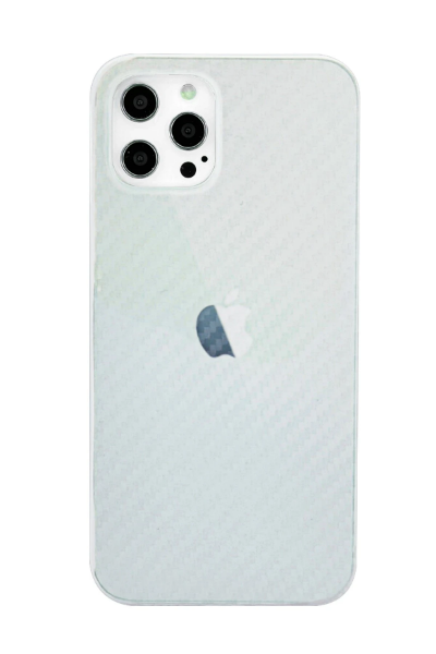 Newface iPhone 12 Pro Max Kılıf Karbon PP Silikon - Şeffaf resmi