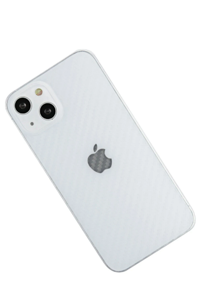 Newface iPhone 13 Kılıf Karbon PP Silikon - Şeffaf resmi