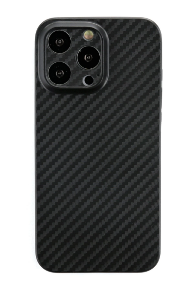 Newface iPhone 13 Pro Kılıf Karbon PP Silikon - Siyah resmi