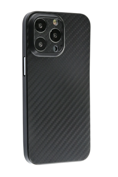 Newface iPhone 13 Pro Kılıf Karbon PP Silikon - Siyah resmi