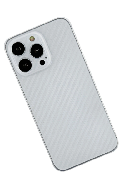 Newface iPhone 13 Pro Kılıf Karbon PP Silikon - Şeffaf resmi