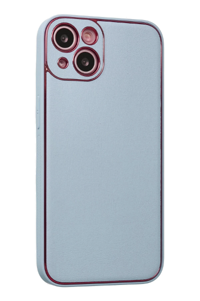 Newface iPhone 13 Kılıf Coco Deri Silikon Kapak - Turkuaz resmi