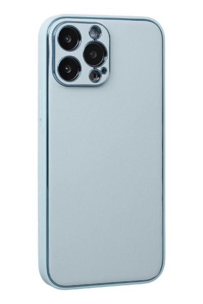 Newface iPhone 13 Pro Kılıf Coco Deri Silikon Kapak - Turkuaz resmi