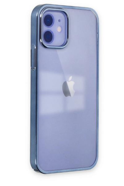 Newface iPhone 12 Kılıf Element Silikon - Mavi resmi